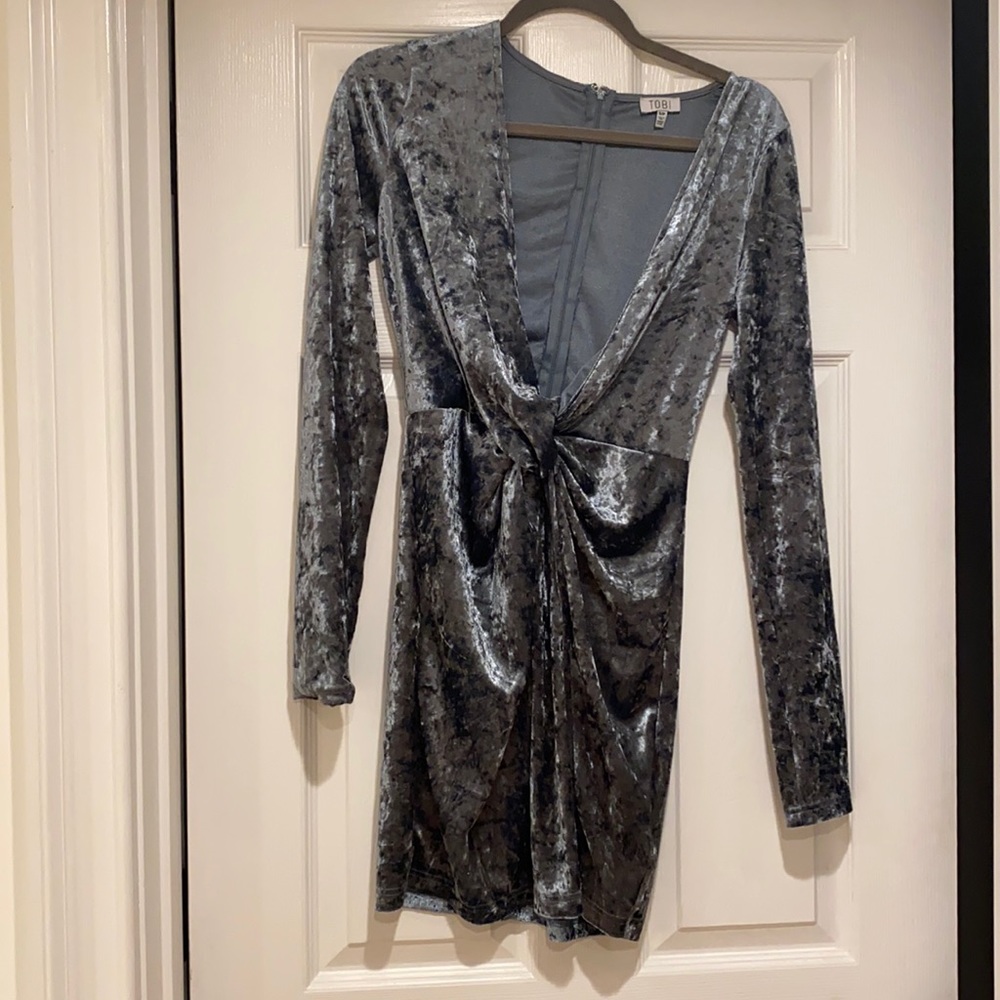 Sexy velvet holiday dress